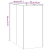 Doniczka Rusty 40x80x80 cm Stal nierdzewna