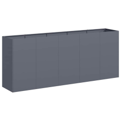 Doniczka Antracyt 200x40x80 cm Stal walcowana na zimno
