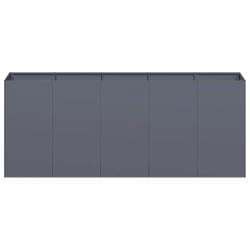 Doniczka Antracyt 200x40x80 cm Stal walcowana na zimno