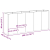 Doniczka Antracyt 200x40x80 cm Stal walcowana na zimno