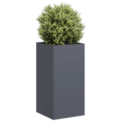 Doniczka Antracyt 40x40x80 cm Stal walcowana na zimno