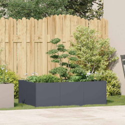 Doniczka Antracyt 120x80x40 cm Stal