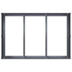 Doniczka Antracyt 120x80x40 cm Stal