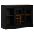 Komoda HALDEN 2 Drzwi przesuwne Czarny 112x40x80 cm Drewno lite