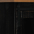 Komoda HALDEN 2 Drzwi przesuwne Czarny 112x40x80 cm Drewno lite