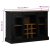 Komoda HALDEN 2 Drzwi przesuwne Czarny 112x40x80 cm Drewno lite