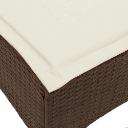 Rozkładana Sofa Ogrodowa z Poduszkami w Kształcie Litery L