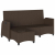 Rozkładana Sofa Ogrodowa z Poduszkami w Kształcie Litery L