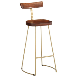 Hokery barowe 2 szt. 49x43x103 cm Drewno lite Mango