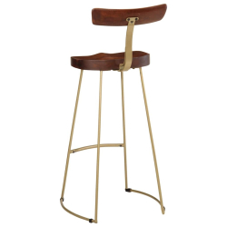Hokery barowe 2 szt. 49x43x103 cm Drewno lite Mango