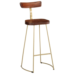 Hokery barowe 2 szt. 49x43x103 cm Drewno lite Mango