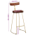 Hokery barowe 2 szt. 49x43x103 cm Drewno lite Mango