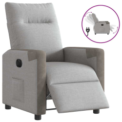Elektryczny fotel rozkładany Cloud Grey Fabric