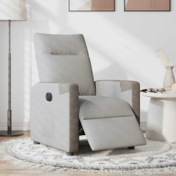 Elektryczny fotel rozkładany Cloud Grey Fabric
