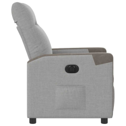 Elektryczny fotel rozkładany Cloud Grey Fabric