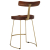 Hokery barowe 2 szt. 49x43x79 cm Drewno lite Mango