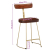 Hokery barowe 2 szt. 49x43x79 cm Drewno lite Mango