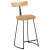 Hokery barowe 2 szt. 49x43x88 cm Drewno lite Mango