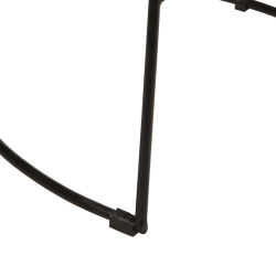Hokery barowe 2 szt. Czarny 49x43x103 cm Drewno lite Mango