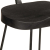 Hokery barowe 2 szt. Czarny 49x43x103 cm Drewno lite Mango