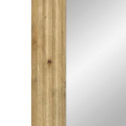Lustro łazienkowe Brązowe 50x70x3 cm Drewno lite Mango