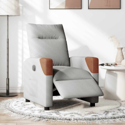 Elektryczny fotel rozkładany Cloud Grey Fabric