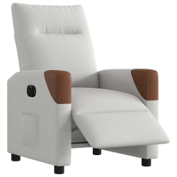Elektryczny fotel rozkładany Cloud Grey Fabric