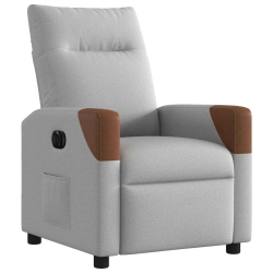 Elektryczny fotel rozkładany Cloud Grey Fabric