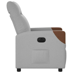 Elektryczny fotel rozkładany Cloud Grey Fabric