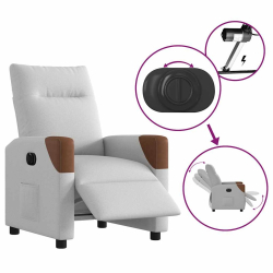 Elektryczny fotel rozkładany Cloud Grey Fabric