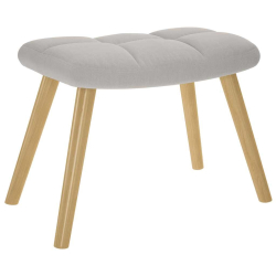 Fotel relaksacyjny z podnóżkiem Cloud Grey Fabric
