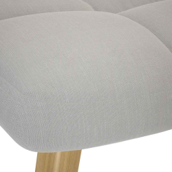 Fotel relaksacyjny z podnóżkiem Cloud Grey Fabric