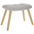 Fotel relaksacyjny z podnóżkiem Cloud Grey Fabric