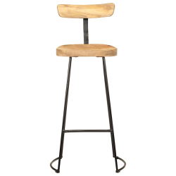 Hokery barowe 2 szt. 49x43x103 cm Drewno lite Mango