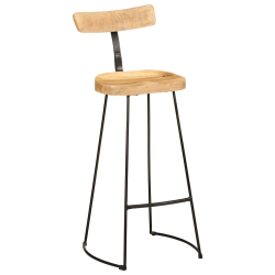 Hokery barowe 2 szt. 49x43x103 cm Drewno lite Mango