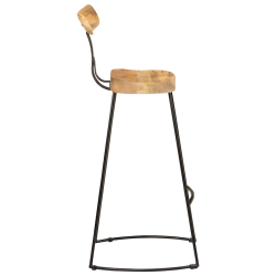 Hokery barowe 2 szt. 49x43x103 cm Drewno lite Mango