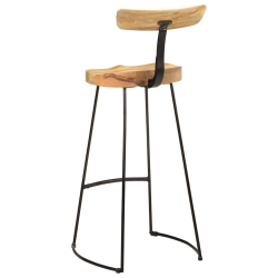 Hokery barowe 2 szt. 49x43x103 cm Drewno lite Mango