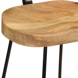 Hokery barowe 2 szt. 49x43x103 cm Drewno lite Mango