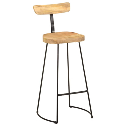Hokery barowe 2 szt. 49x43x103 cm Drewno lite Mango
