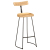 Hokery barowe 2 szt. 49x43x103 cm Drewno lite Mango