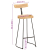 Hokery barowe 2 szt. 49x43x103 cm Drewno lite Mango