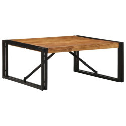 Stolik kawowy 80x80x35 cm lite drewno akacjowe