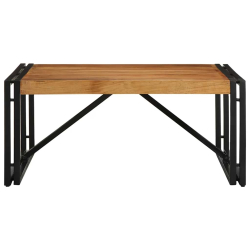 Stolik kawowy 80x80x35 cm lite drewno akacjowe