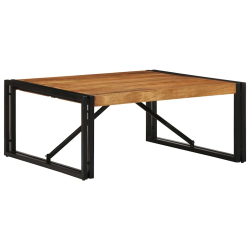 Stolik kawowy 80x80x35 cm lite drewno akacjowe