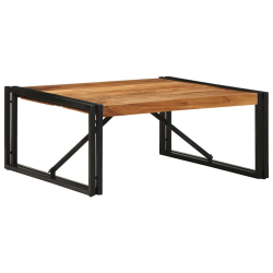 Stolik kawowy 80x80x35 cm lite drewno akacjowe