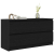 Szafka pod TV Czarna 100x35x54 cm Drewno klejone