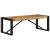Stolik kawowy, 100x50x35 cm, surowe lite drewno mango