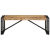 Stolik kawowy, 100x50x35 cm, surowe lite drewno mango