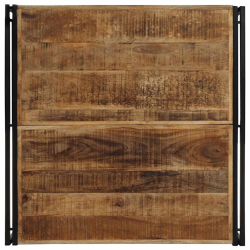 Stolik kawowy 100x100x35 cm lite drewno surowe mango