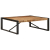 Stolik kawowy 100x100x35 cm lite drewno surowe mango